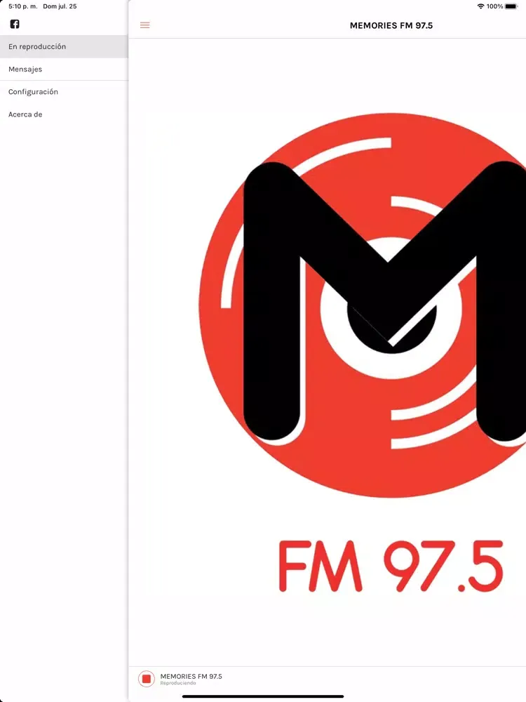 Скриншоты Memories 97.5 FM iPad 