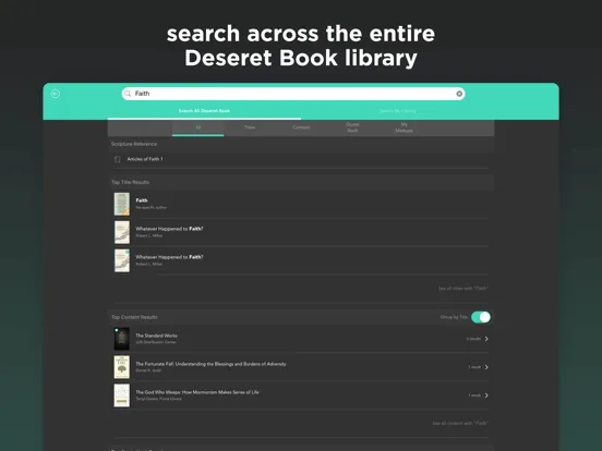 Скриншоты Deseret Bookshelf LDS Books iPad 
