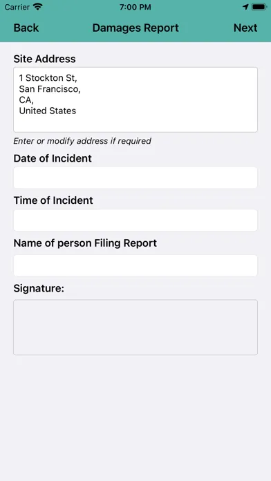DAMAGES/EXPECTED CLAIM REPORT应用截图