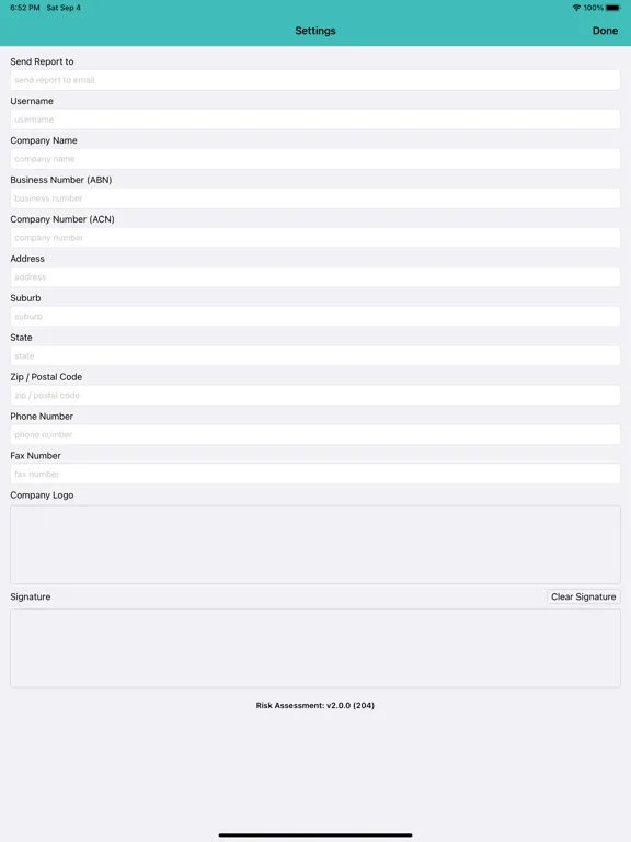 Скриншоты SITE RISK ASSESSMENT iPad 