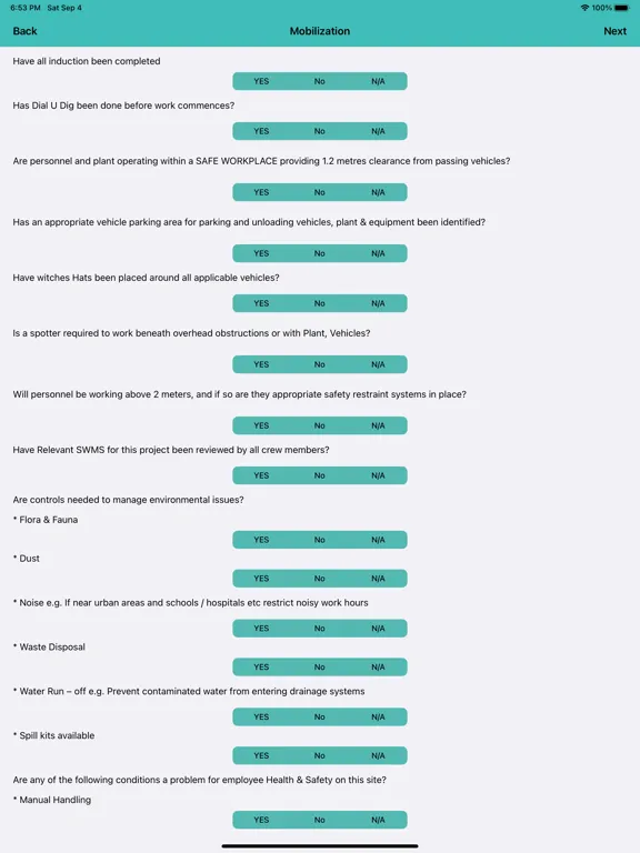 Скриншоты SITE RISK ASSESSMENT iPad 