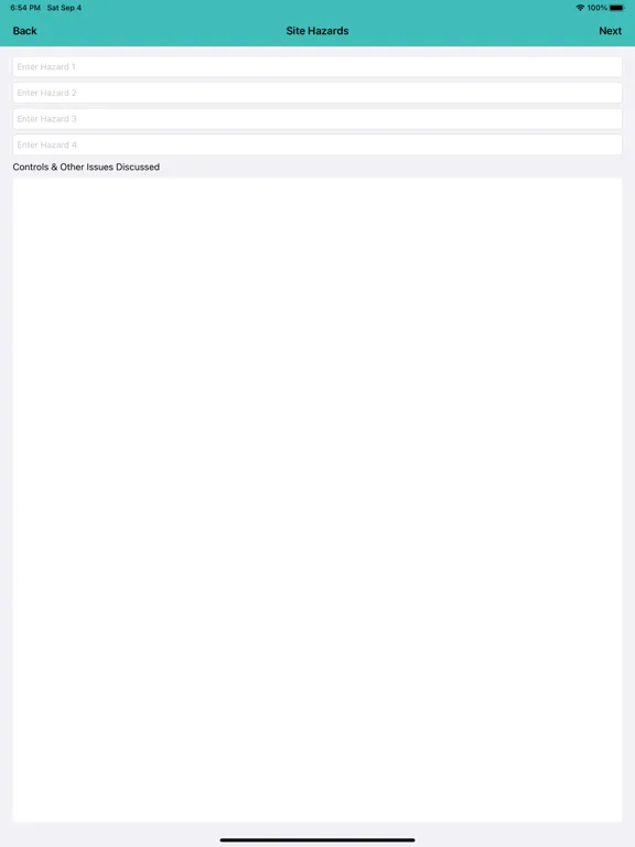 Скриншоты SITE RISK ASSESSMENT iPad 