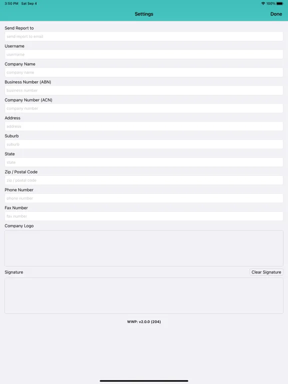 WEEKLY WORKS PROGRAM iPad  스크린샷