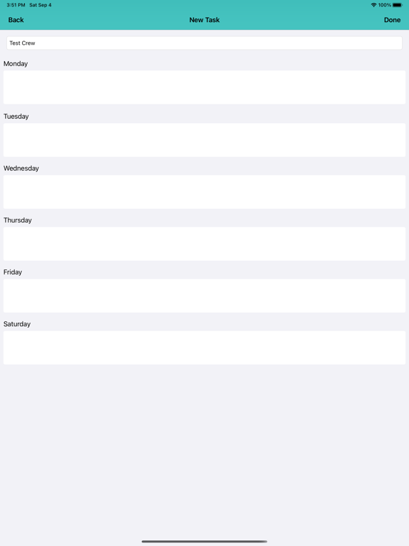 Скриншоты WEEKLY WORKS PROGRAM iPad 