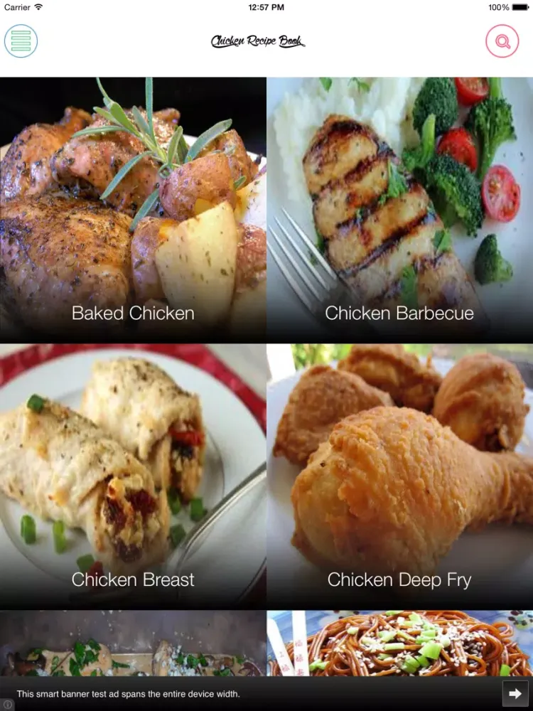 Capturas de tela do Chicken Recipes free iPad 
