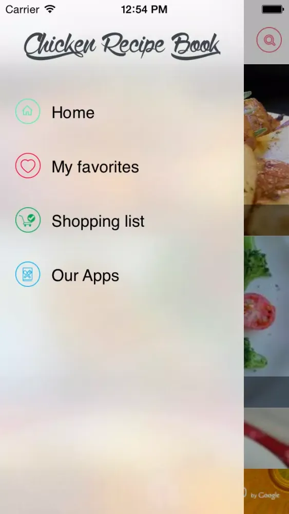Capturas de tela do Chicken Recipes free