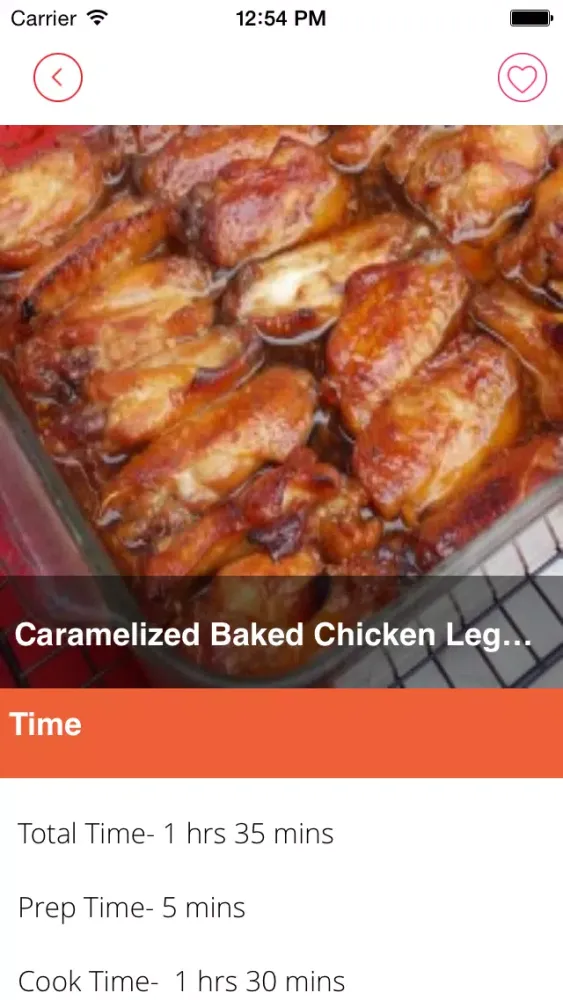 Capturas de tela do Chicken Recipes free