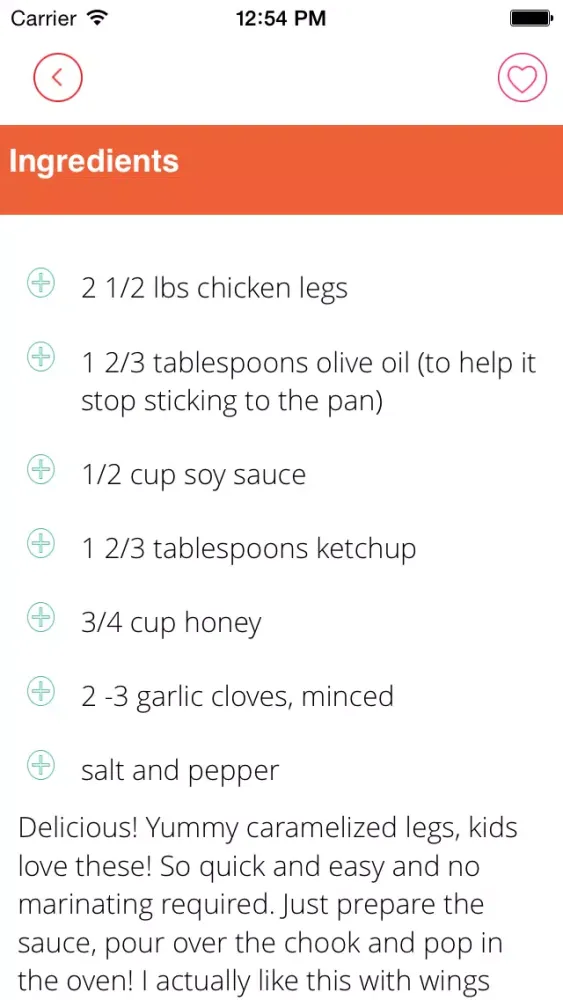Capturas de tela do Chicken Recipes free