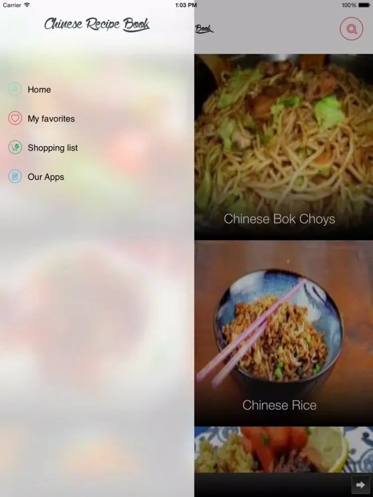صور Chinese Recipes Free iPad 