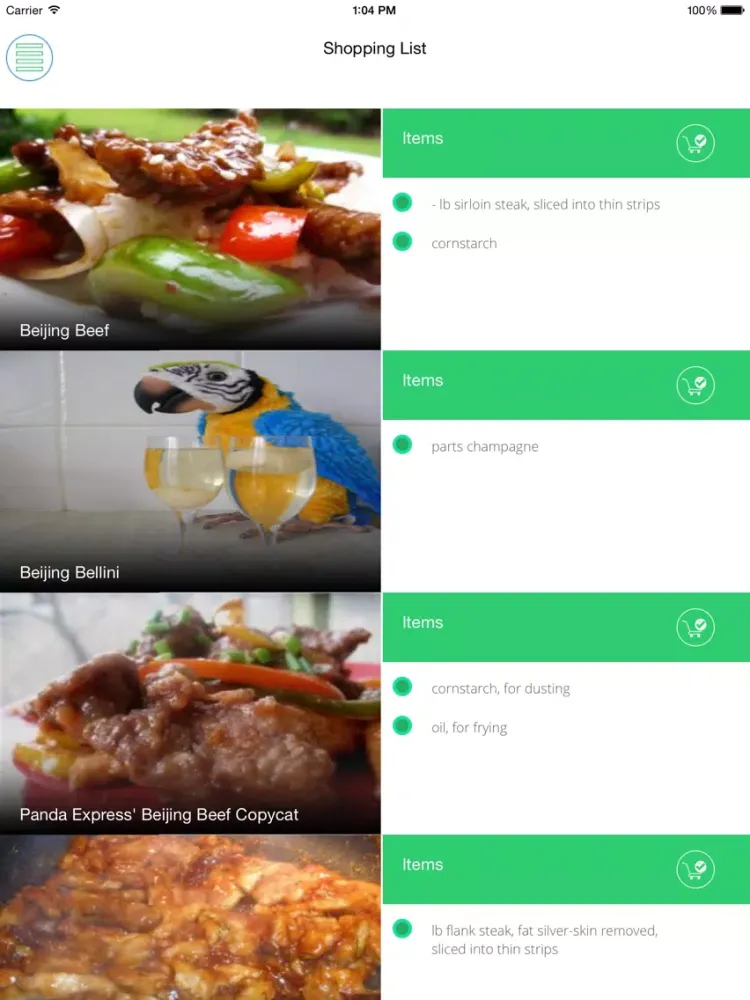 صور Chinese Recipes Free iPad 