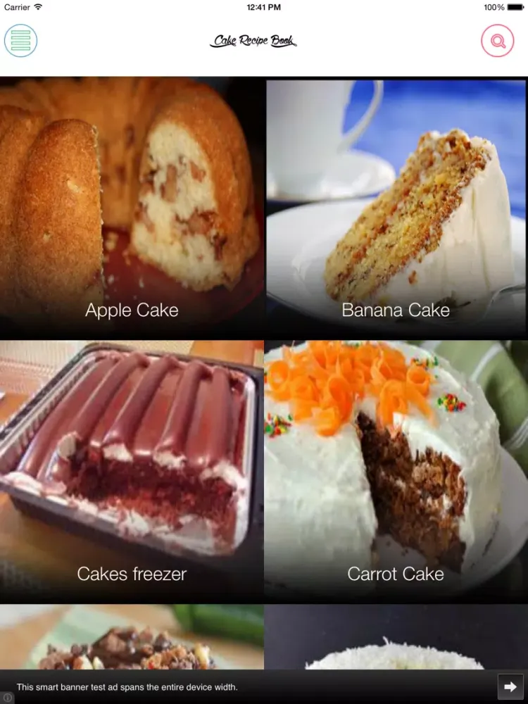 تصاویر Cake Recipe Book iPad 