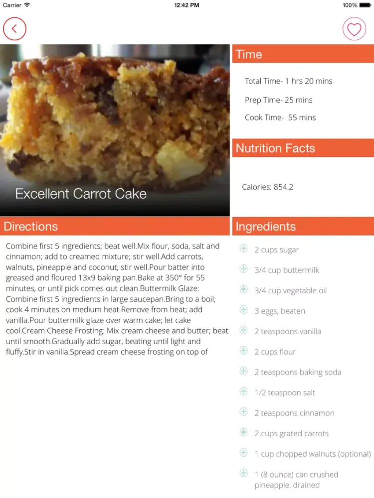 تصاویر Cake Recipe Book iPad 