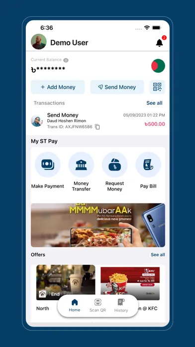 Captures d'écran de ST Pay - Spend, Save, Invest