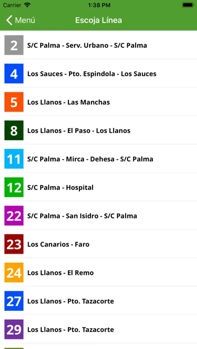 ภาพหน้าจอของ Transportes Insular La Palma
