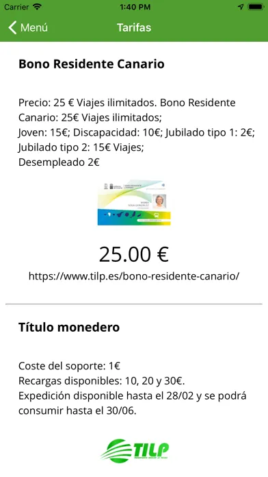 ภาพหน้าจอของ Transportes Insular La Palma