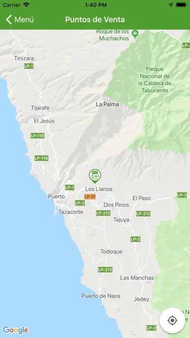 ภาพหน้าจอของ Transportes Insular La Palma