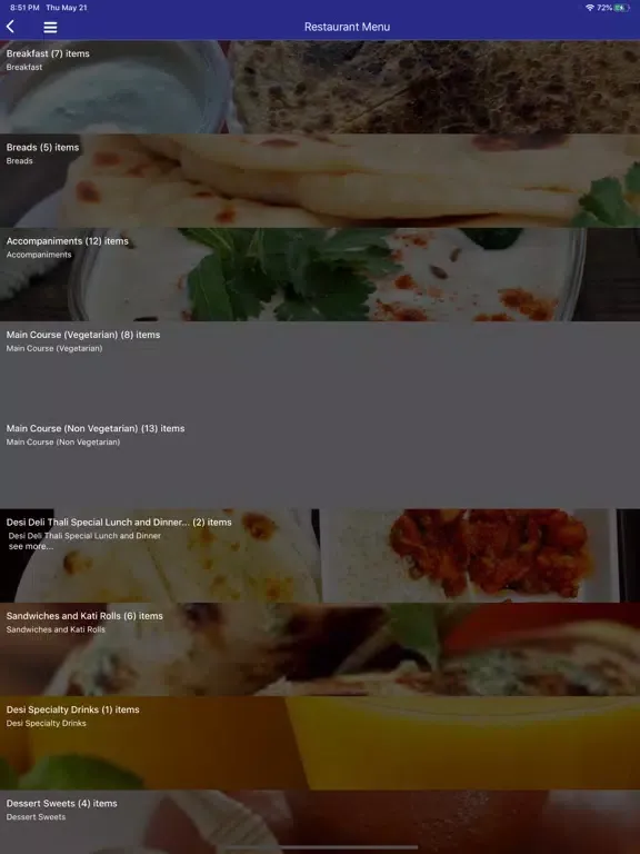Desi Deli Indian Kitchen iPad 应用截图