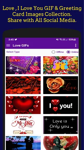 Love You GIF Image Collection.应用截图
