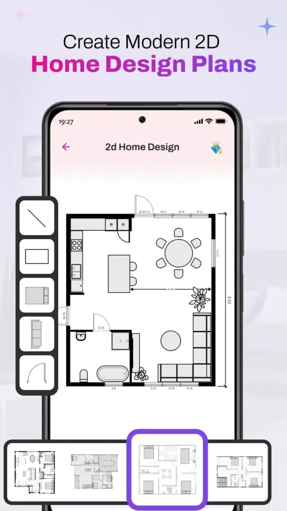 Zrzuty ekranu 3d Home Design - Home Planner