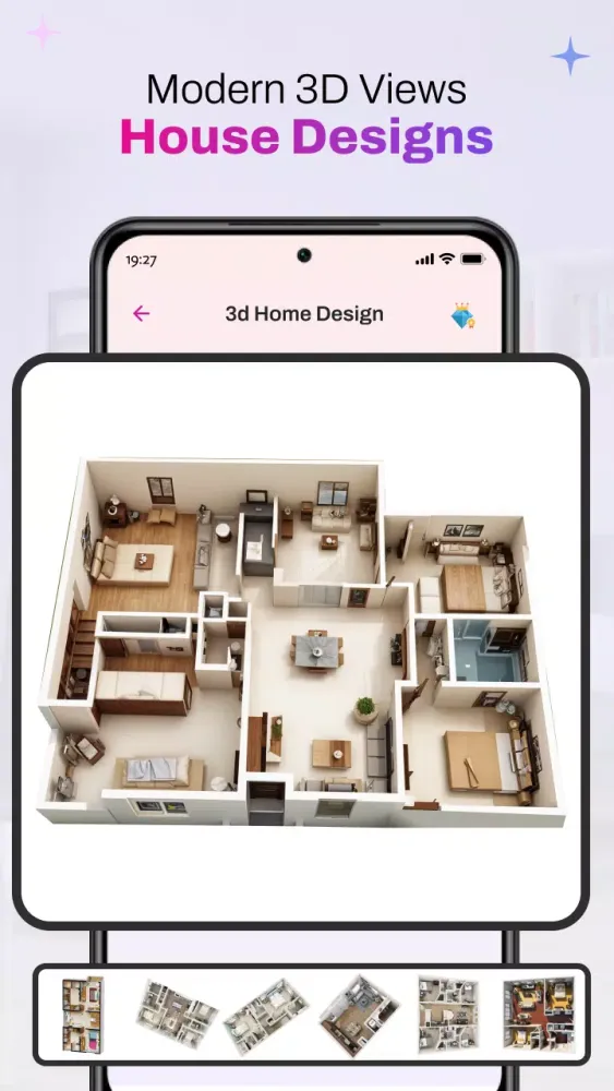 Zrzuty ekranu 3d Home Design - Home Planner
