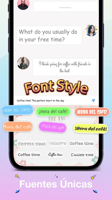 Capturas de tela do Magifont: Facemoji & Fonts