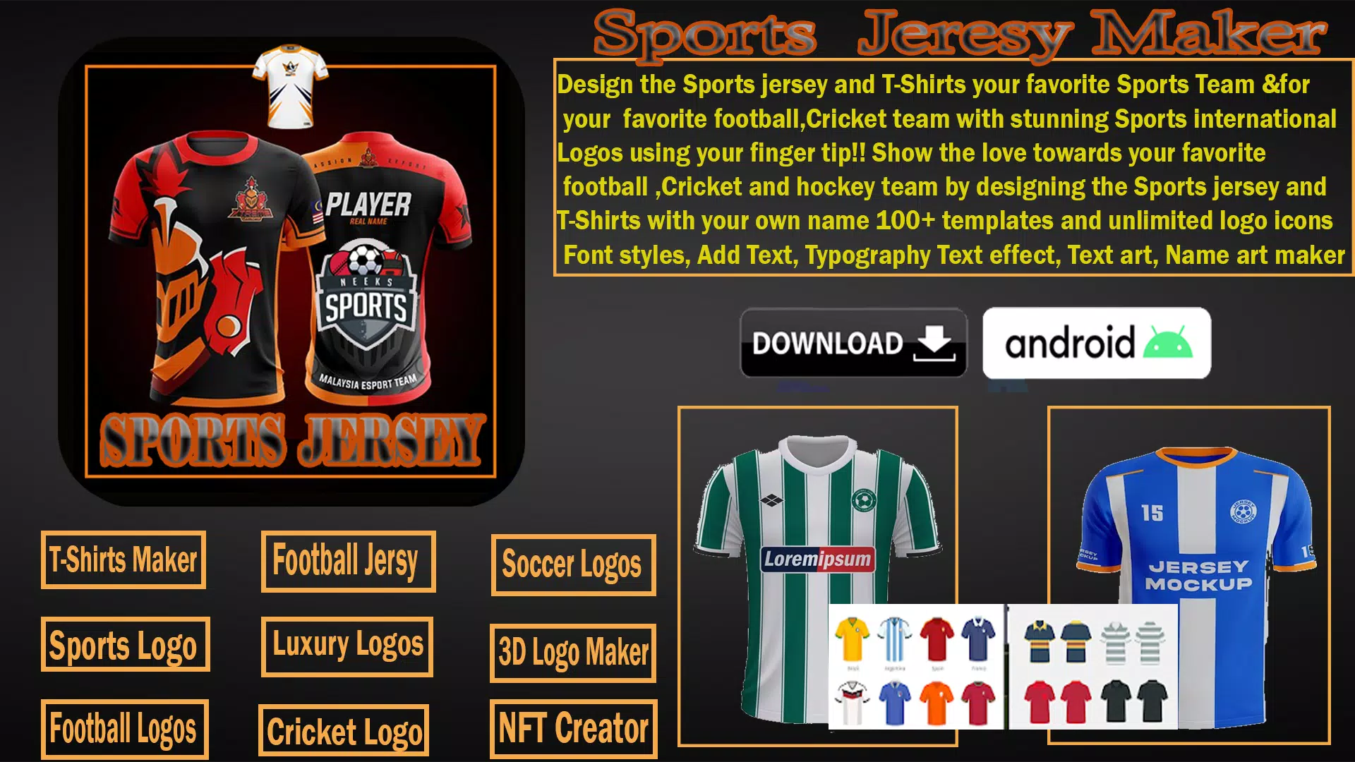 Sports Jersey Maker Screenshots