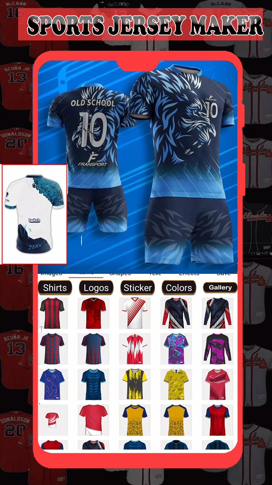 Sports Jersey Maker Screenshots