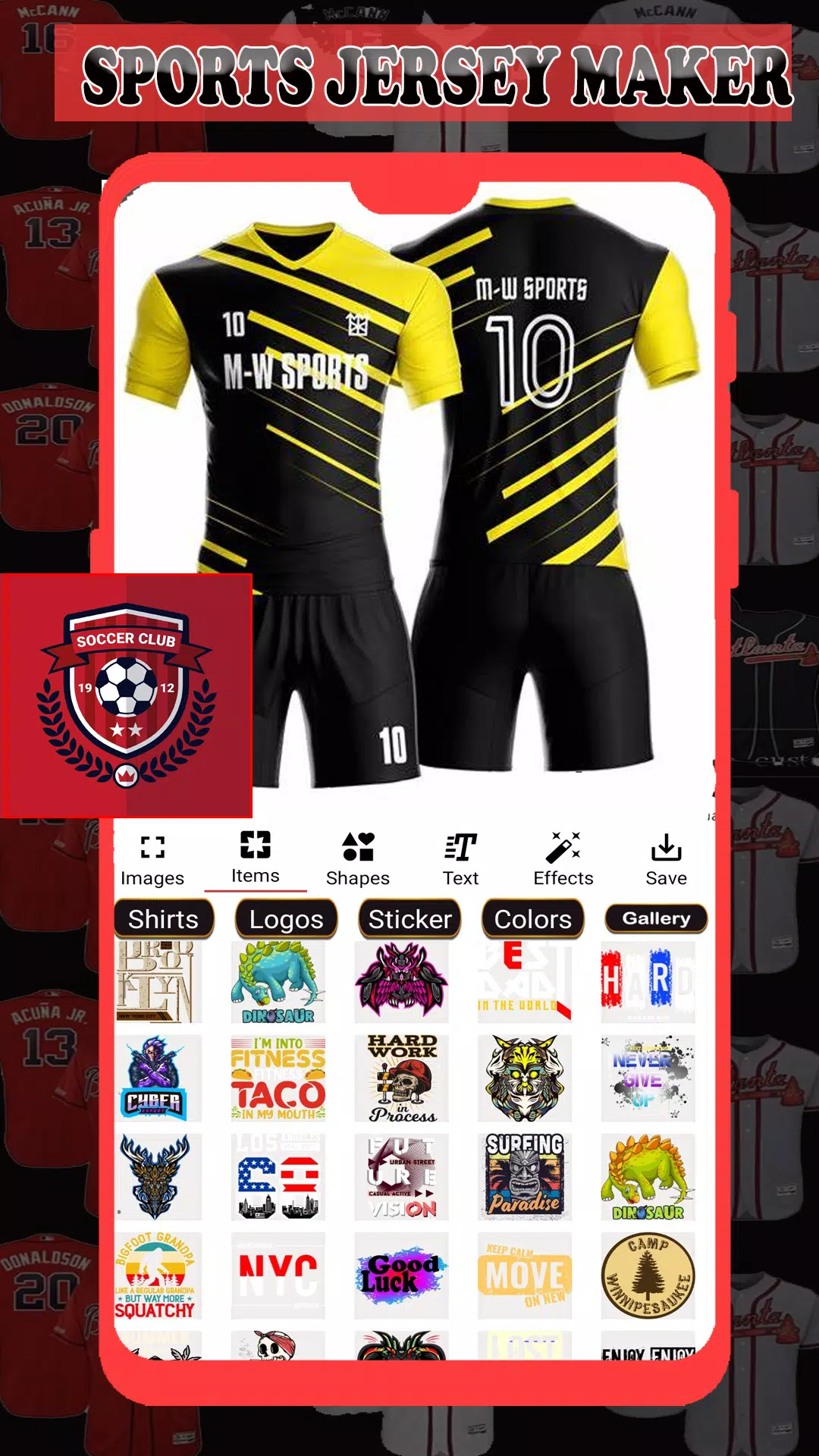 Sports Jersey Maker Screenshots