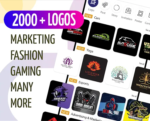Screenshot di Graphic Design & Logo Maker