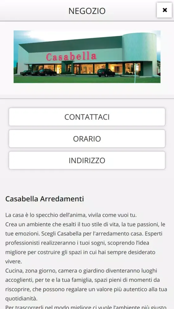 Screenshot di Casabella Arredamenti
