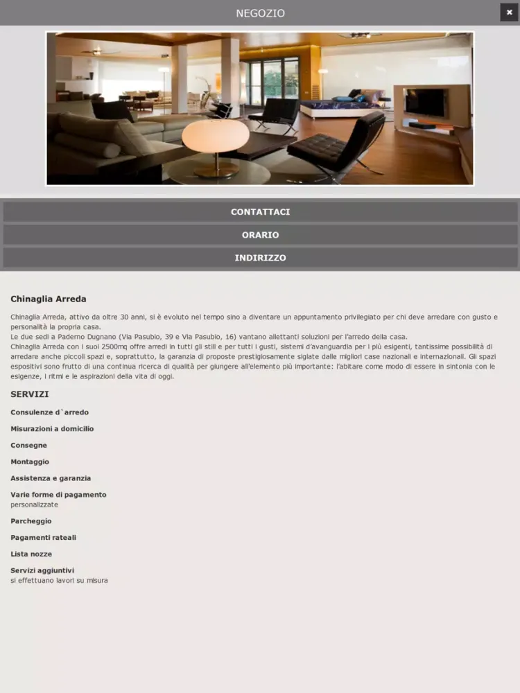 Скриншоты Chinaglia Arreda iPad 