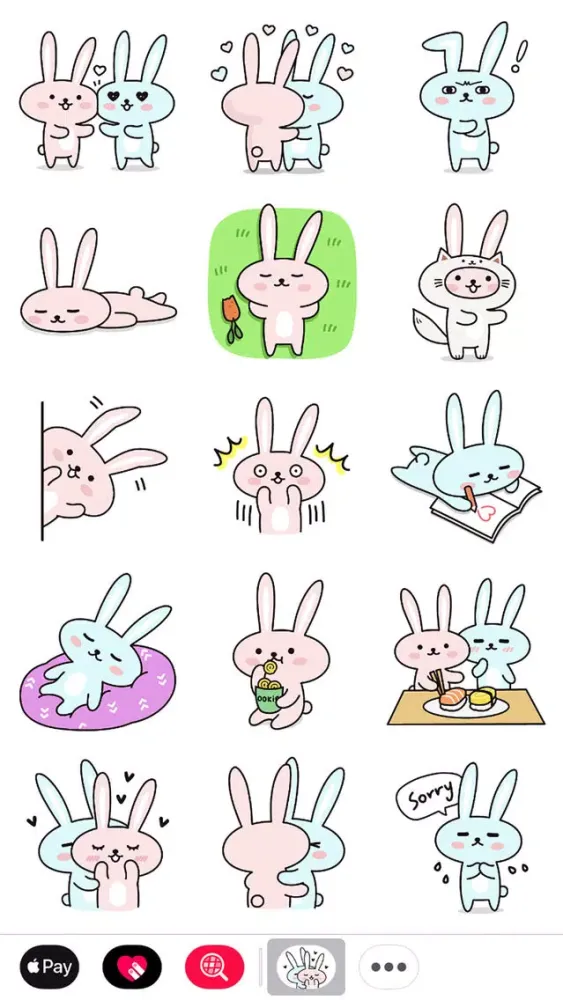 Capturas de pantalla de Cute bunny couple