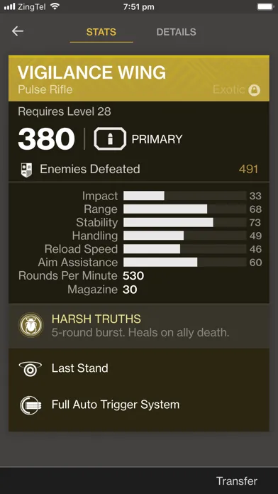 Tangkapan layar Ishtar Commander for Destiny 2