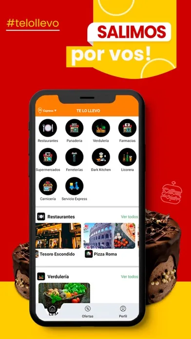 Tangkapan skrin Te Lo Llevo Delivery
