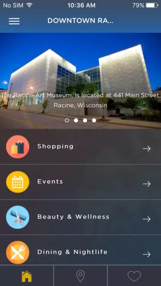 Downtown Racine App Screenshots