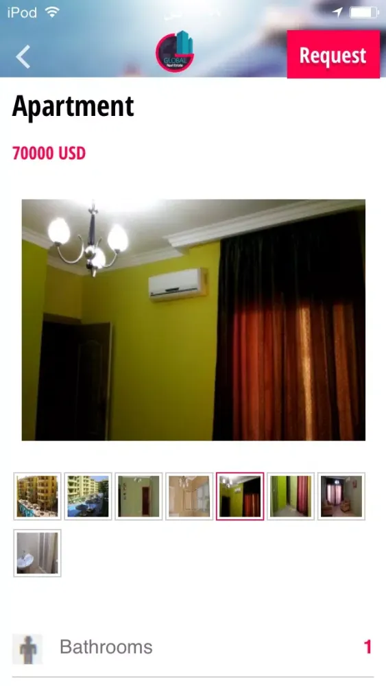Ảnh chụp màn hình của Global RealEstate
