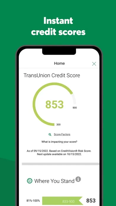 Tangkapan skrin Desjardins mobile services