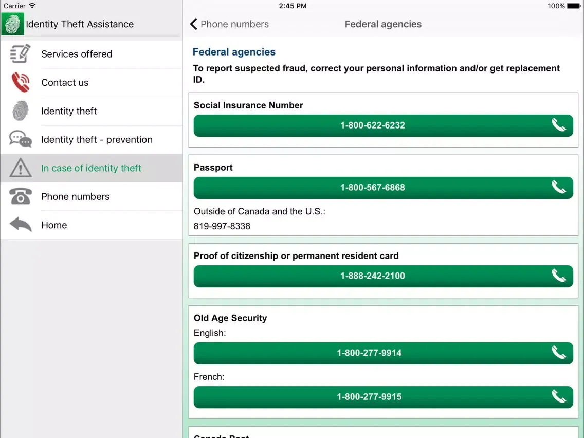 تصاویر Desjardins Assistance Services iPad 
