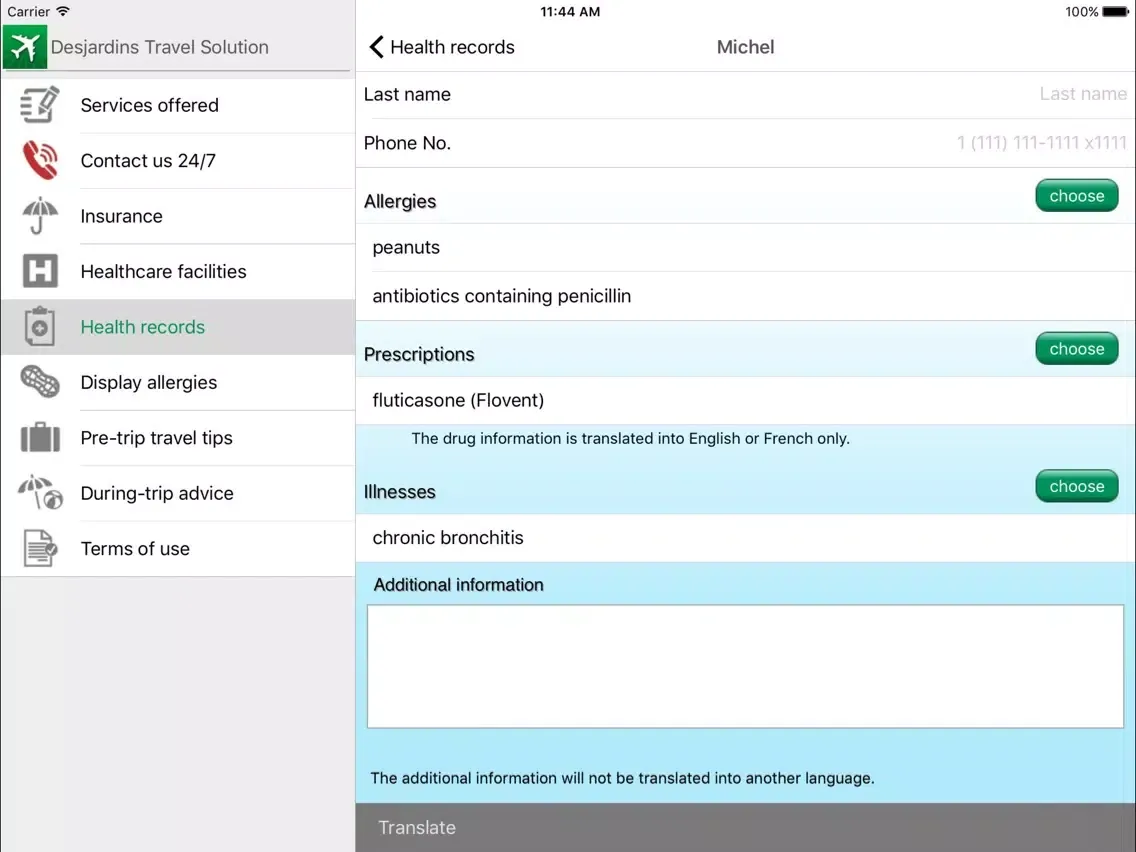 تصاویر Desjardins Assistance Services iPad 