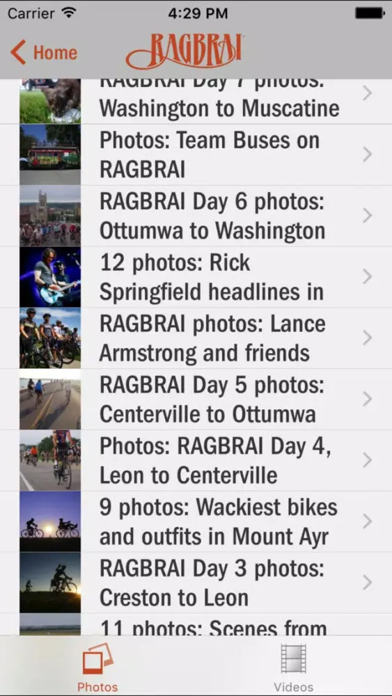 RAGBRAI® স্ক্রিনশট
