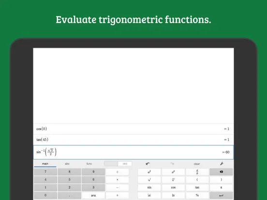 Desmos Scientific Calculator iPad  سکرین شاٹس