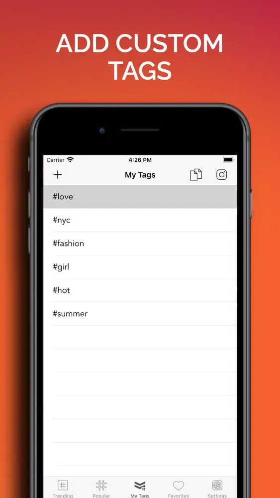 InstaTags: Tags for Instagram应用截图