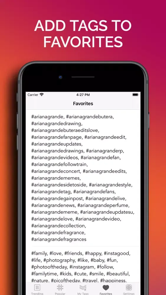InstaTags: Tags for Instagram应用截图
