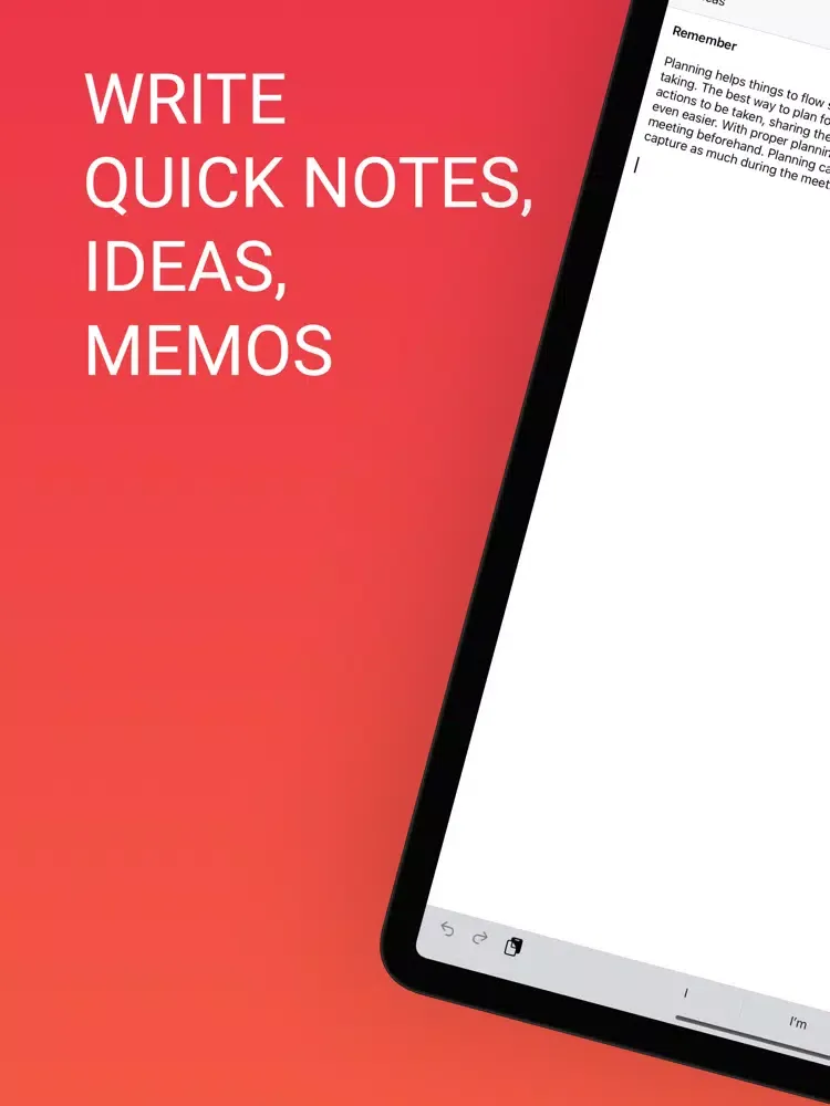 Just Notes - Memo Notepad iPad  স্ক্রিনশট