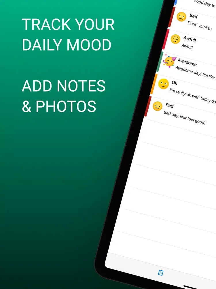 Zrzuty ekranu Mood Tracker - Journal & Diary iPad 