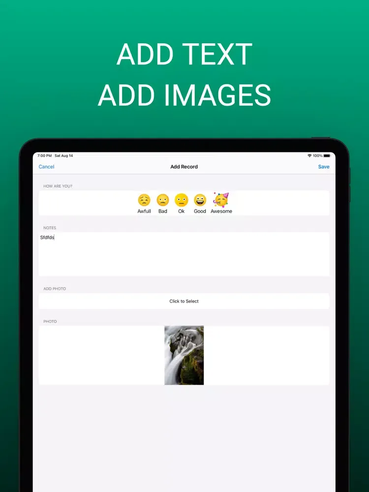 Zrzuty ekranu Mood Tracker - Journal & Diary iPad 
