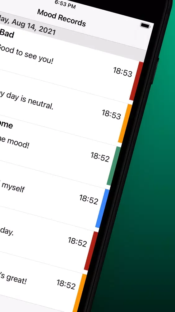 Zrzuty ekranu Mood Tracker - Journal & Diary