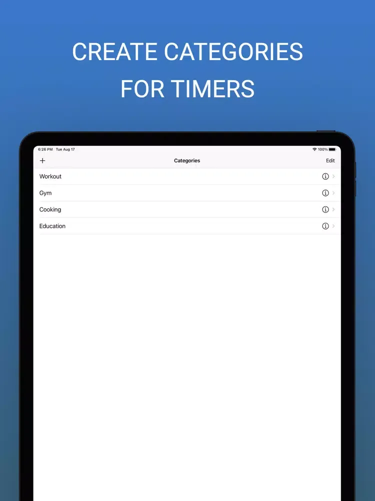 Multiple Timers Countdown iPad  স্ক্রিনশট