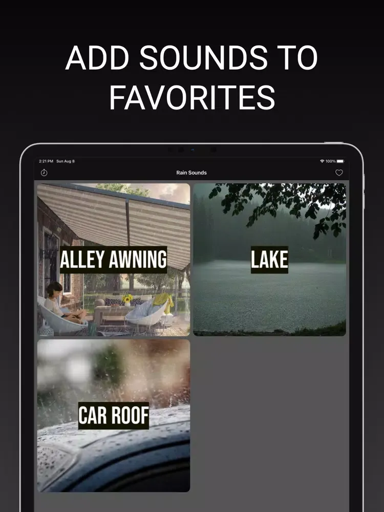 Rain Sounds for Sleep & Relax iPad  স্ক্রিনশট