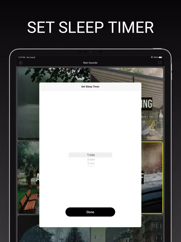 Rain Sounds for Sleep & Relax iPad  স্ক্রিনশট